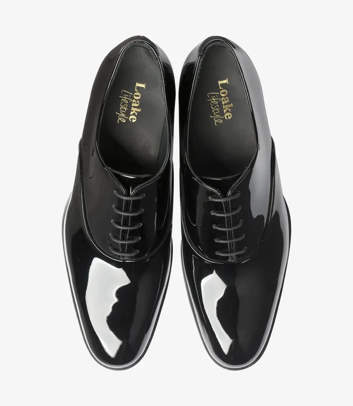 Loake Plain Ties Men Patent Black Loake Plain Ties Men Patent Black