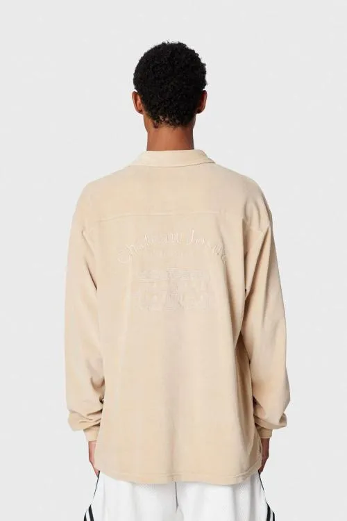 Long Sleeve Men Gallery Dept CHATEAU POLO SHIRT Light Tan