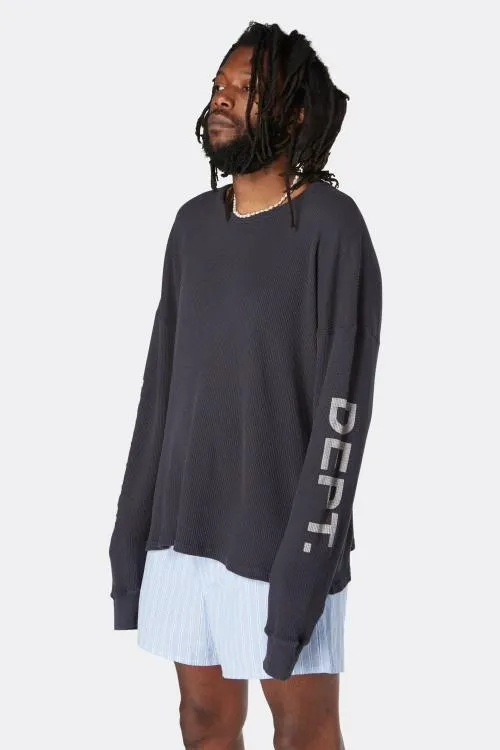 Long Sleeve Men Gallery Dept THERMAL LS Black