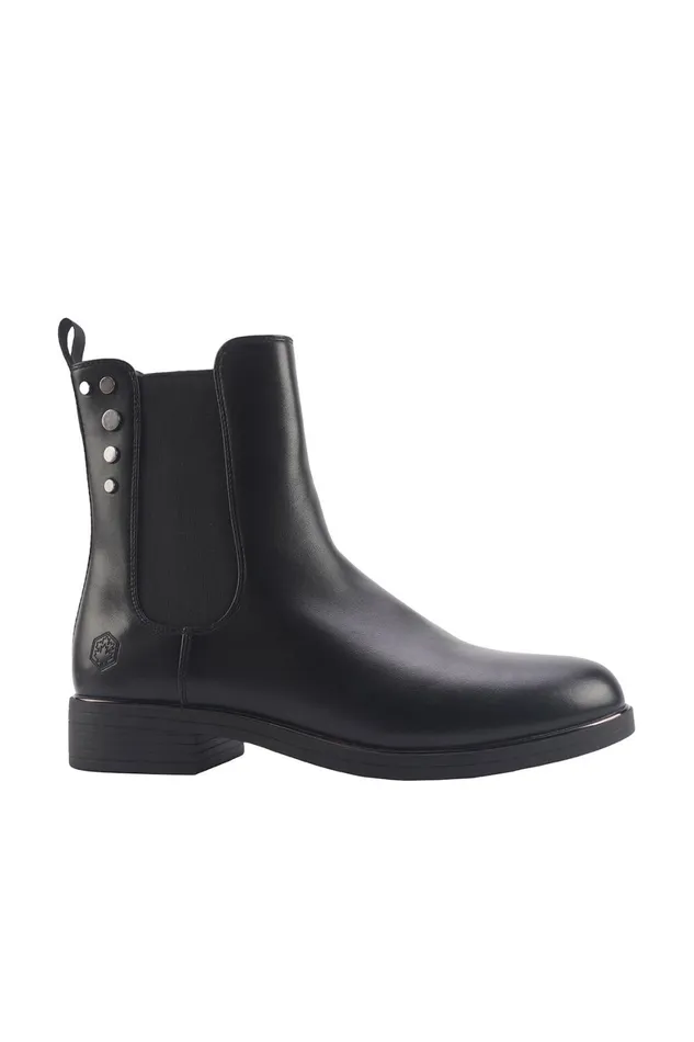 Lumberjack ANKLE BOOTS Women BEATLES BLACK Woman Comfort Shoes Black