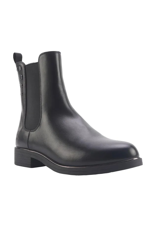 Lumberjack ANKLE BOOTS Women BEATLES BLACK Woman Comfort Shoes Black