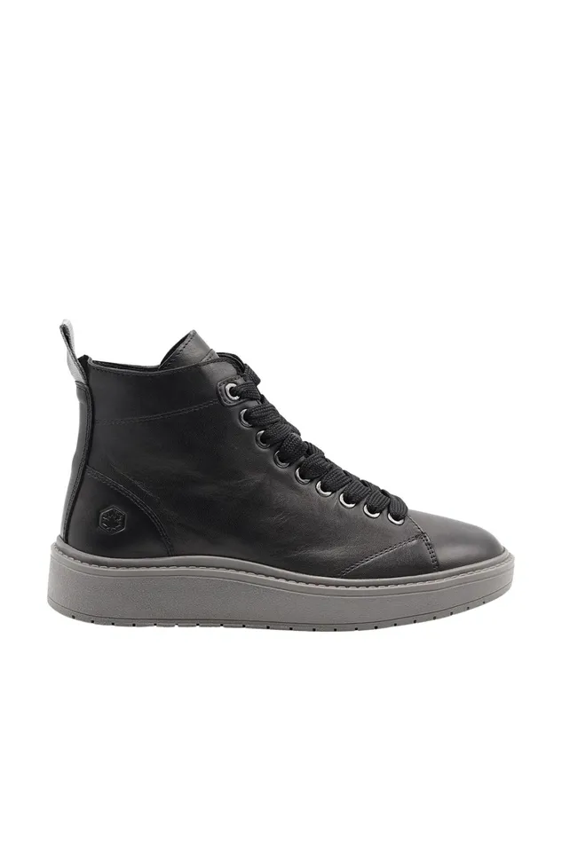 Lumberjack ANKLE BOOTS Women HIGH CUT SNEAKER BLACK Woman 776 Black