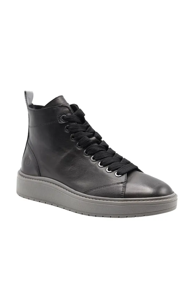 Lumberjack ANKLE BOOTS Women HIGH CUT SNEAKER BLACK Woman 776 Black