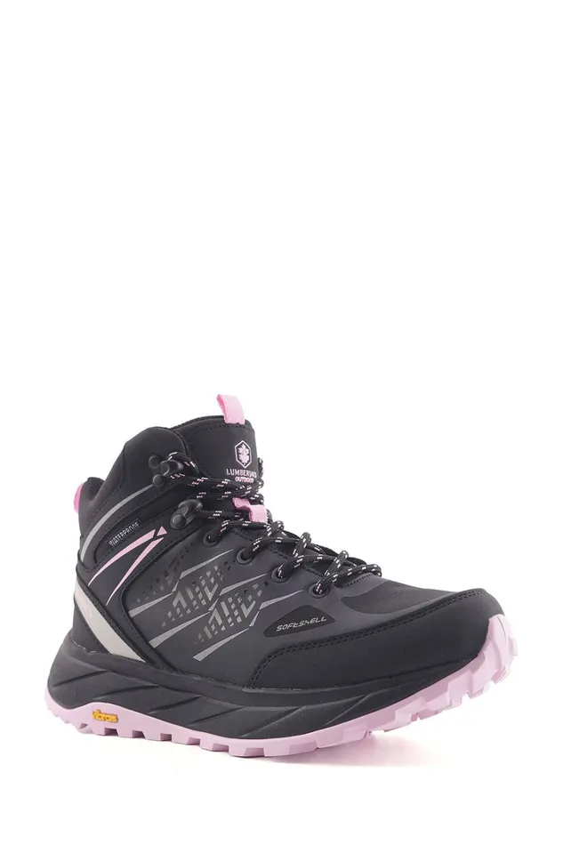 Lumberjack ANKLE BOOTS Women HIKING BOOT WPFVIBRAM BLACK Woman Basic Casual Top Boots Black