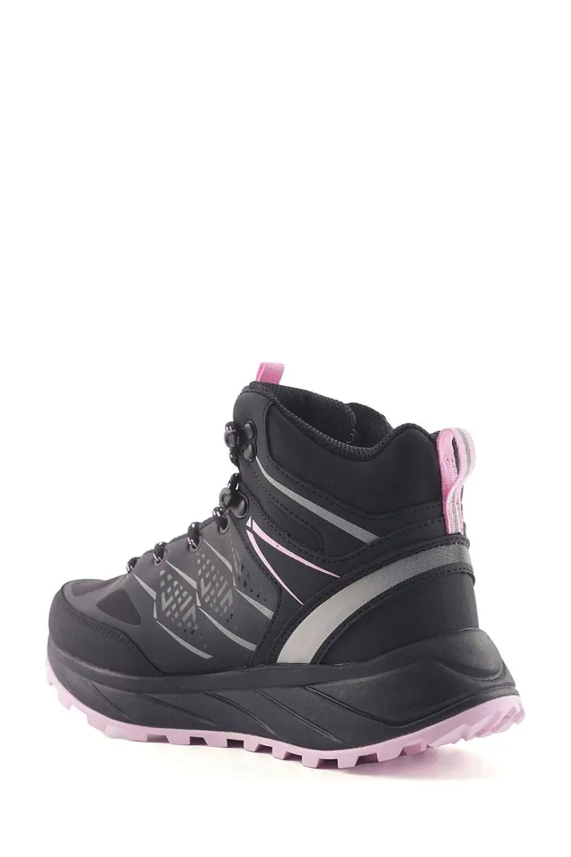 Lumberjack ANKLE BOOTS Women HIKING BOOT WPFVIBRAM BLACK Woman Basic Casual Top Boots Black