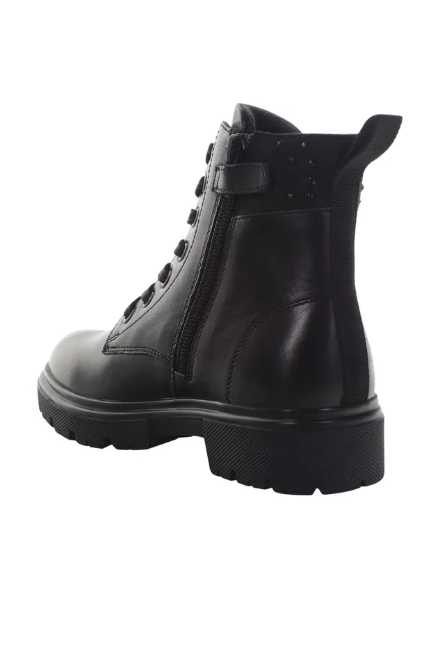 Lumberjack Shoes Girls ANKLE BOOT LACE UP WITH W BLACK Girl 776 Black