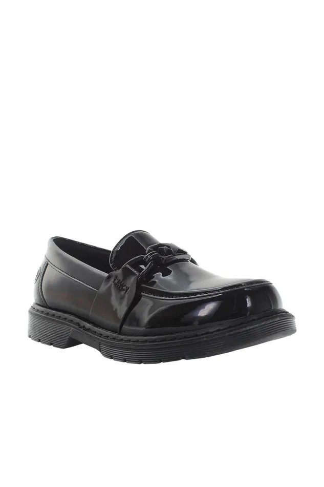 Lumberjack Shoes Girls MOCASSIN WITH ACCESSORY BLACK Girl Slip On Black
