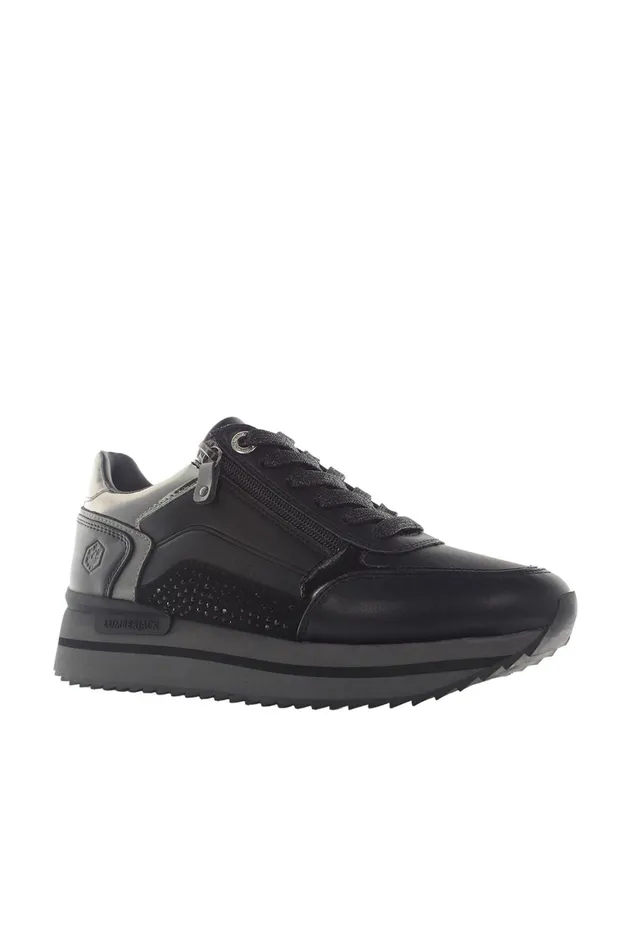 Lumberjack SNEAKERS Women SNEAKER BLACK Woman Basic Casual Boots Black