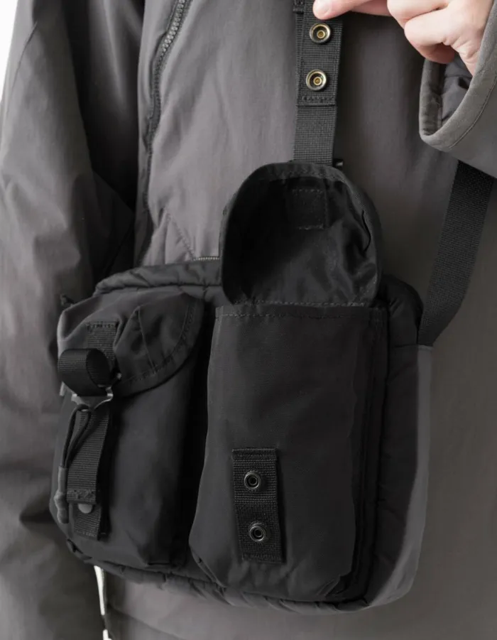 Maharishi Bags 1115 Maha MALICE Cross Body Bag Black 8211 Men