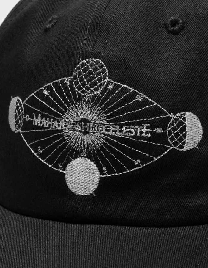 Maharishi Hats 1458 Celeste Third Eye 6 Panel Cap Black 8211 Men