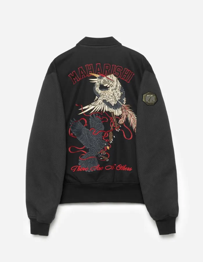 Maharishi Jackets 6101 Crow and Heron M42 Flight Jacket Black 8211 Men