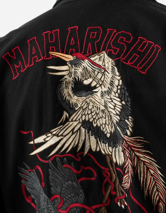 Maharishi Jackets 6101 Crow and Heron M42 Flight Jacket Black 8211 Men
