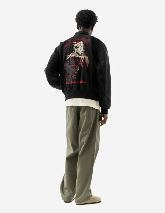 Maharishi Jackets 6101 Crow and Heron M42 Flight Jacket Black 8211 Men