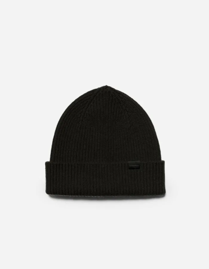 Maharishi Knits 1405 Maharishi Lambswool Beanie Black 8211 Men