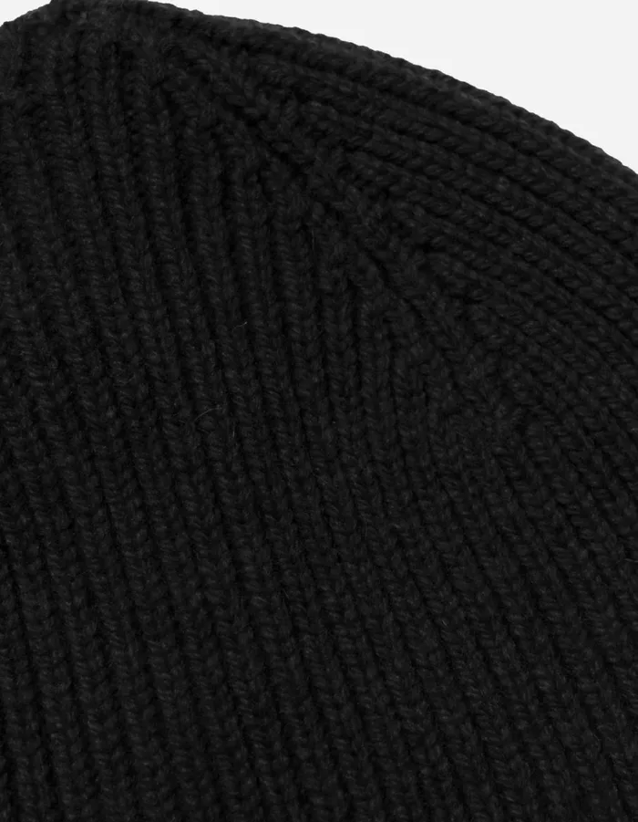 Maharishi Knits 1405 Maharishi Lambswool Beanie Black 8211 Men