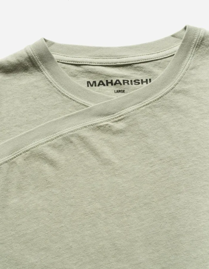 Maharishi Long Sleeve TShirts 6001 Monk Organic Hemp LS TShirt Sage 8211 Men
