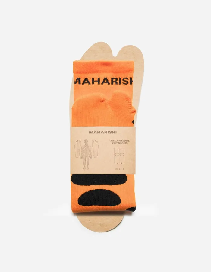 Maharishi Socks 1460 Maharishi Acu Tabi Sport Socks Orange 8211 Men