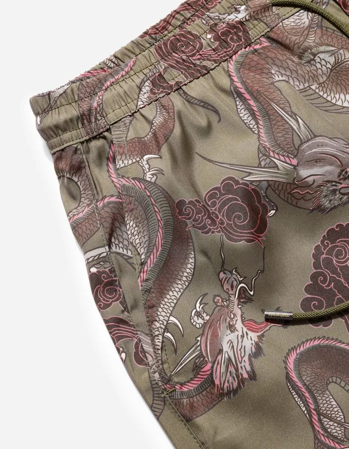 Maharishi Swim Shorts 1549 Dragon Swim Shorts Olive 8211 Men