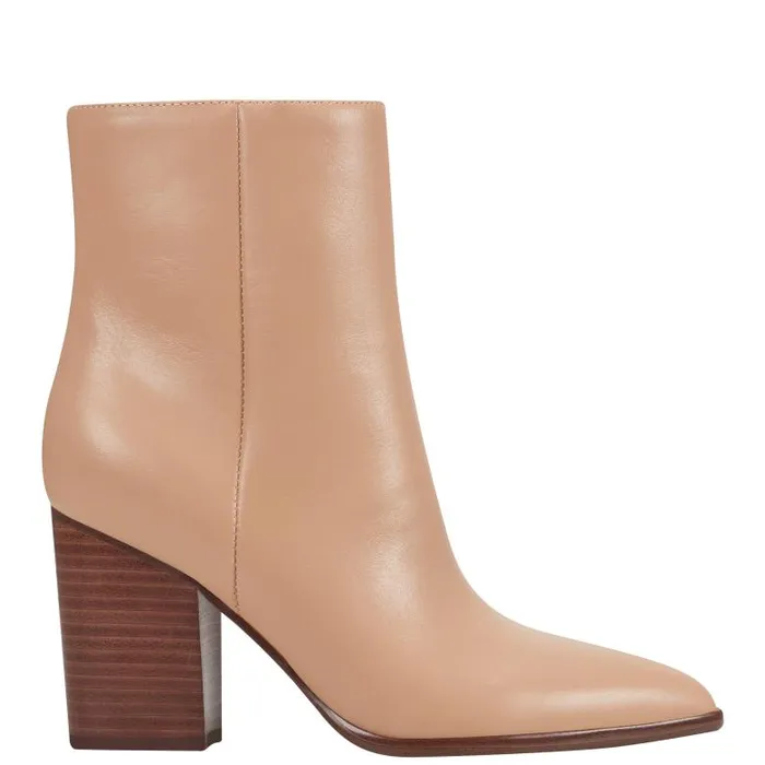 Marc Fisher Boots and Booties Women Melysa Dress Bootie Light Natural Leather Marc Fisher Boots and Booties Women Melysa Dress Bootie Light Natural Leather