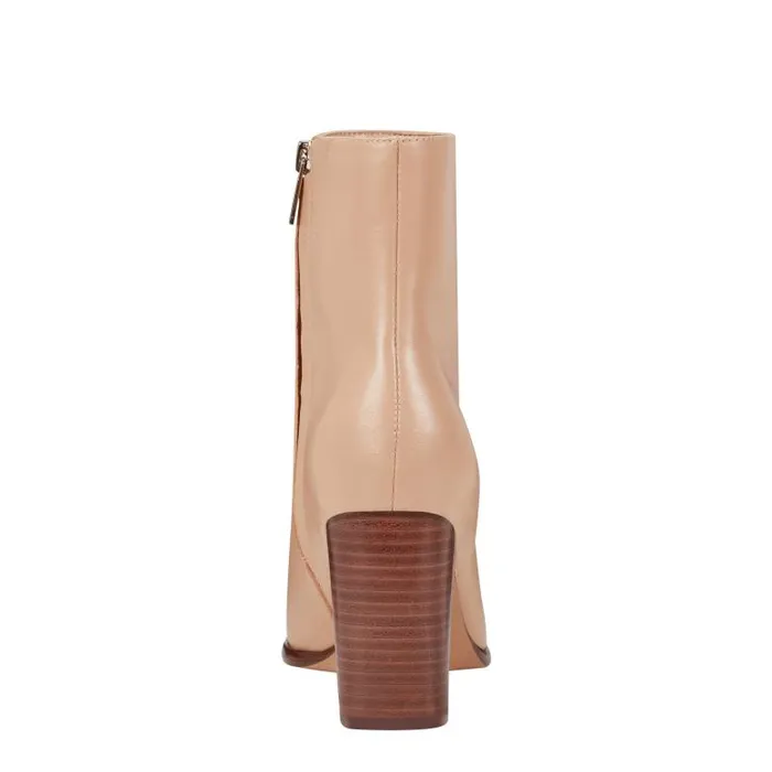 Marc Fisher Boots and Booties Women Melysa Dress Bootie Light Natural Leather