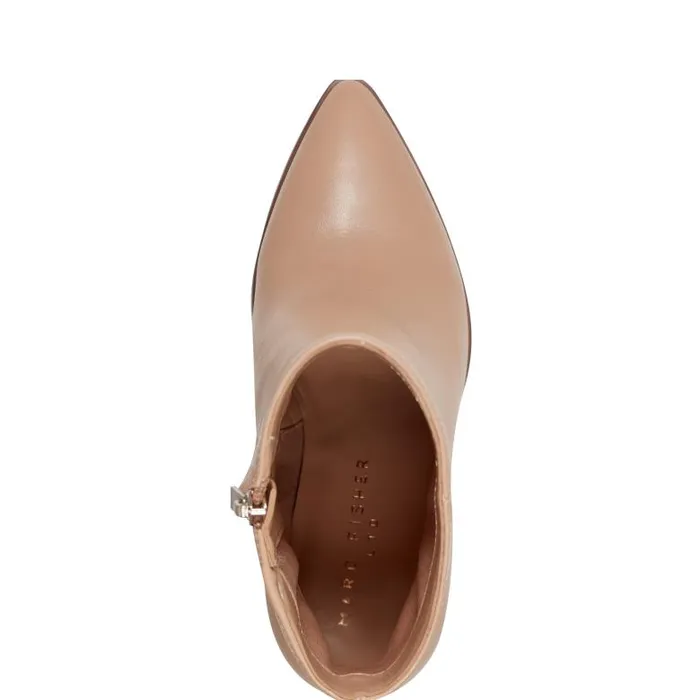 Marc Fisher Boots and Booties Women Melysa Dress Bootie Light Natural Leather