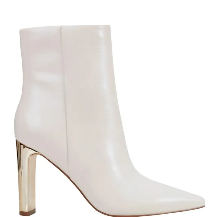 Marc Fisher Boots and Booties Women Talyna Dress Bootie Chic Cream Leather