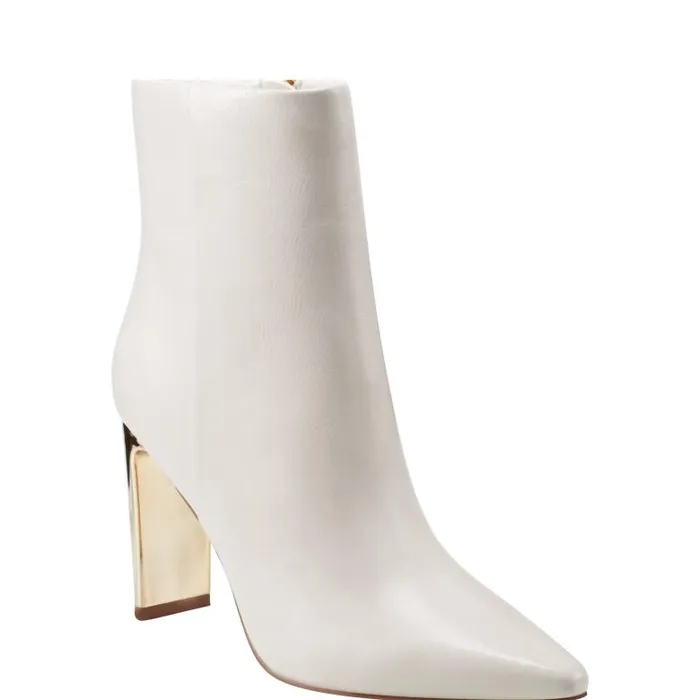 Marc Fisher Boots and Booties Women Talyna Dress Bootie Chic Cream Leather