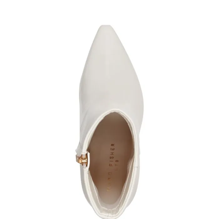 Marc Fisher Boots and Booties Women Talyna Dress Bootie Chic Cream Leather