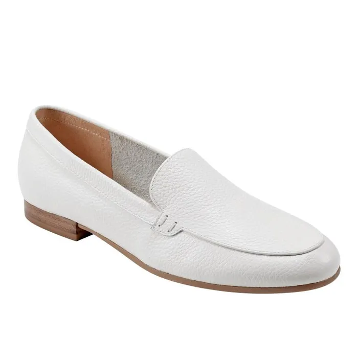 Marc Fisher Loafers and Flats Women Docida Loafer Chic Cream Leather