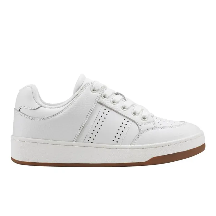 Marc Fisher Loafers and Flats Women Flynnt Laceup Sneaker White