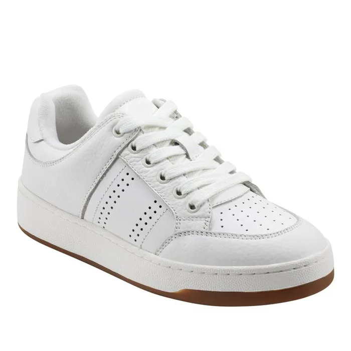 Marc Fisher Loafers and Flats Women Flynnt Laceup Sneaker White