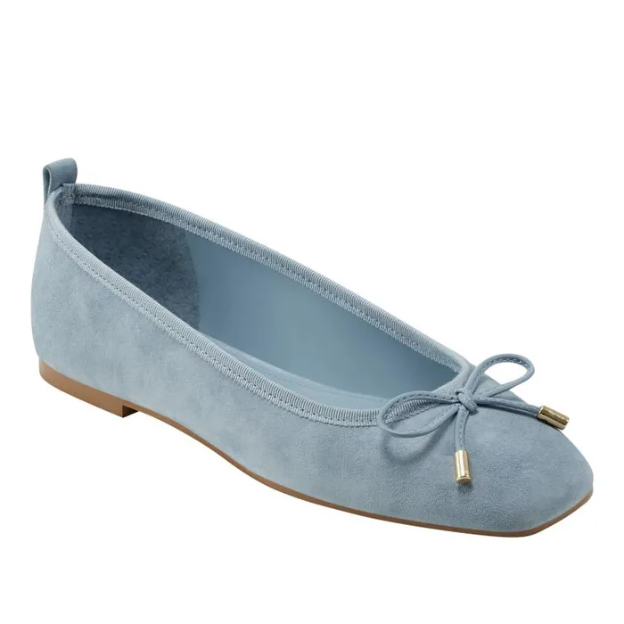 Marc Fisher Loafers and Flats Women Ubet Slipon Casual Flat Light Blue