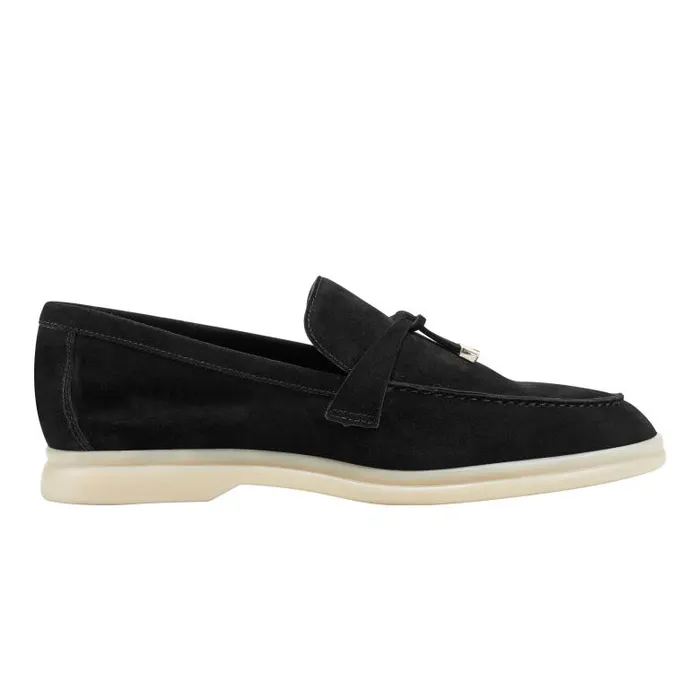 Marc Fisher Loafers and Flats Women Yanelli Casual Loafer Black Suede