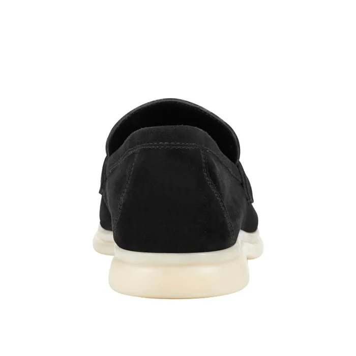 Marc Fisher Loafers and Flats Women Yanelli Casual Loafer Black Suede