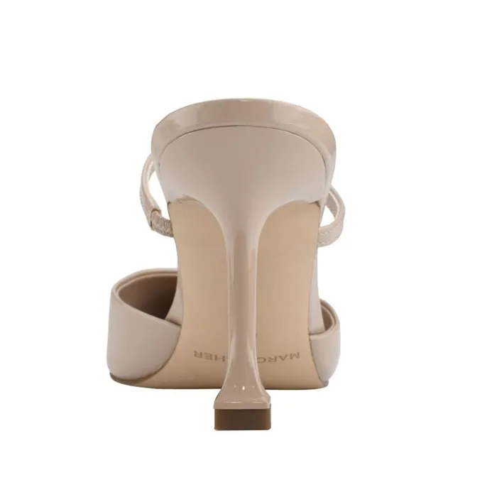 Marc Fisher Mules and Slides Women Hadais Heeled Mule Light Natural Patent