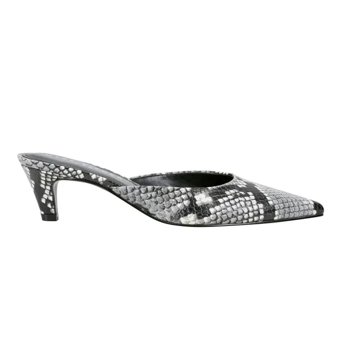 Marc Fisher Mules and Slides Women Rosa Heeled Mule Snake Print