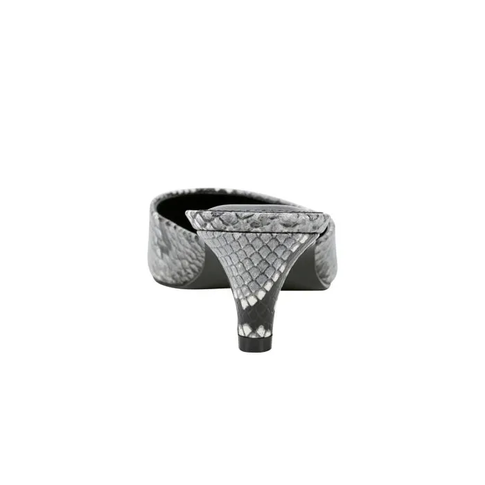 Marc Fisher Mules and Slides Women Rosa Heeled Mule Snake Print