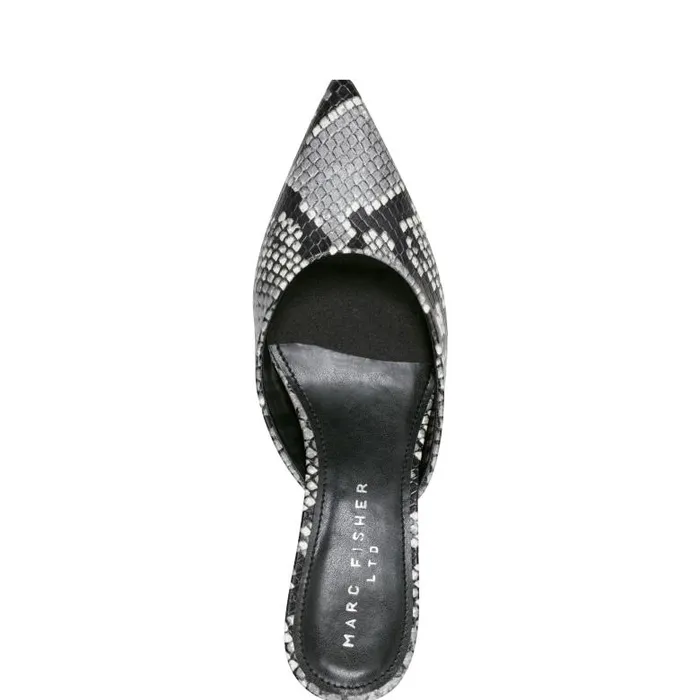 Marc Fisher Mules and Slides Women Rosa Heeled Mule Snake Print