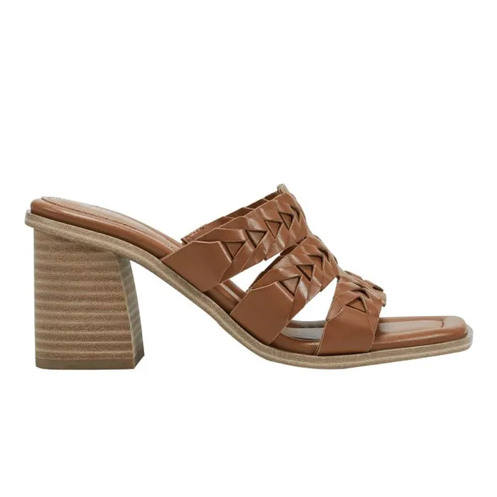 Marc Fisher Sandals Women Melita Block Heel Sandal Medium Natural