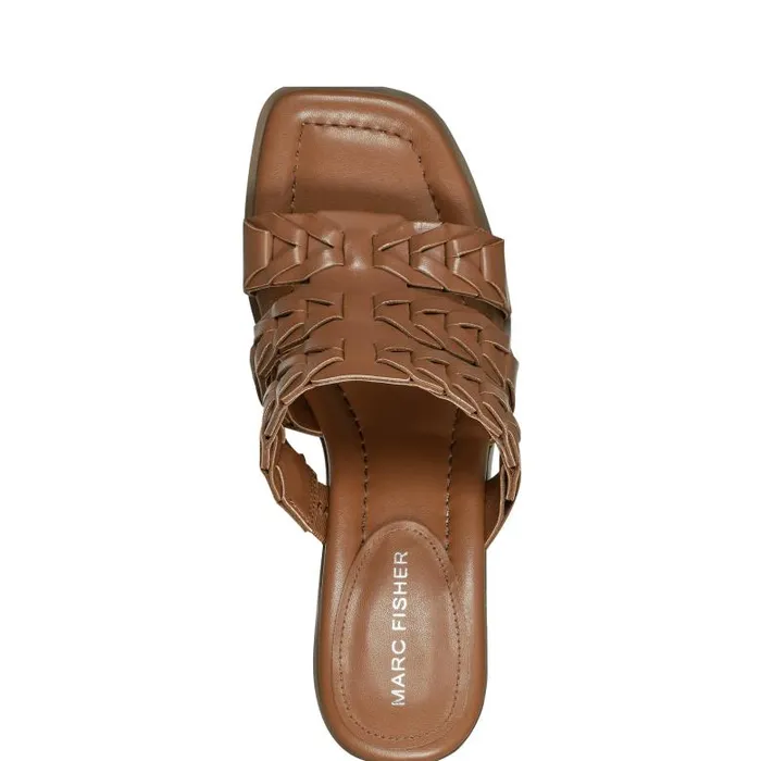 Marc Fisher Sandals Women Melita Block Heel Sandal Medium Natural