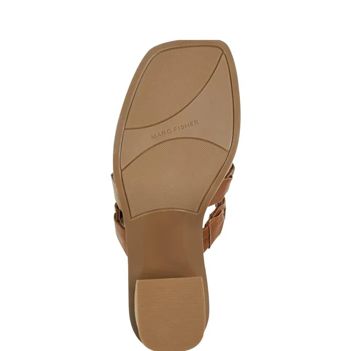 Marc Fisher Sandals Women Melita Block Heel Sandal Medium Natural