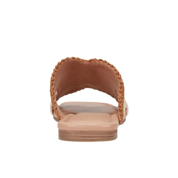 Marc Fisher Sandals Women Nashie Flat Sandal Light Natural Raffia