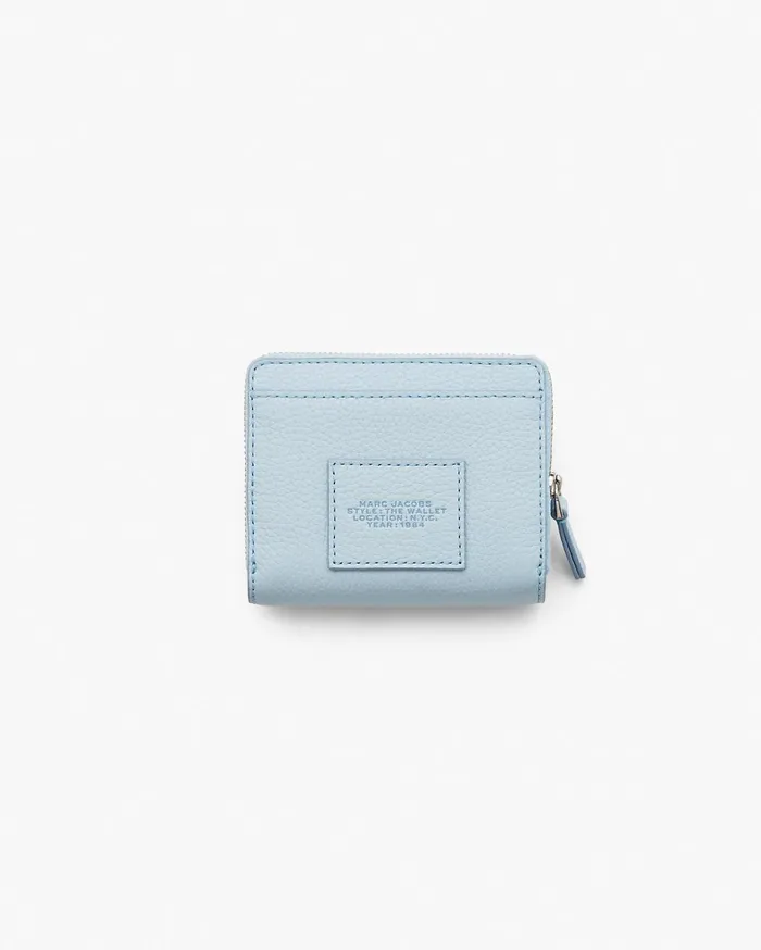 Marc Jacobs Small Wallets The Leather Mini Compact Wallet Cloud Blue 8211 Women