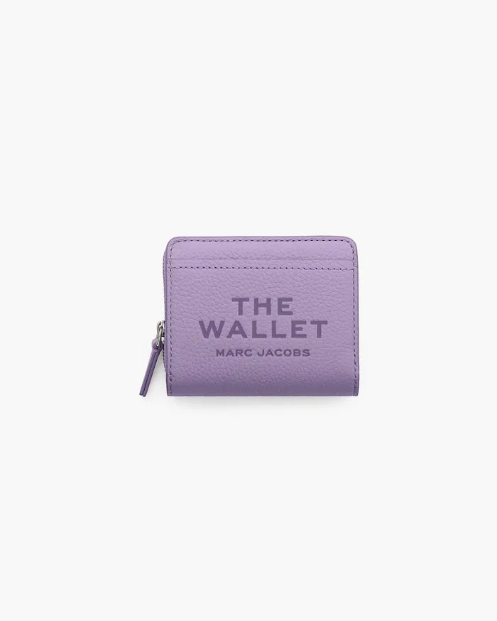 Marc Jacobs Small Wallets The Leather Mini Compact Wallet Lilac 8211 Women