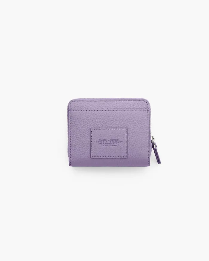 Marc Jacobs Small Wallets The Leather Mini Compact Wallet Lilac 8211 Women