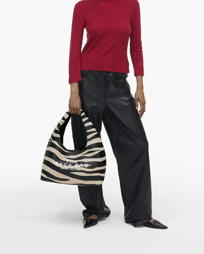 Marc Jacobs The Sack Bag The Zebra Leather Sack Bag Blackwhite 8211 Women