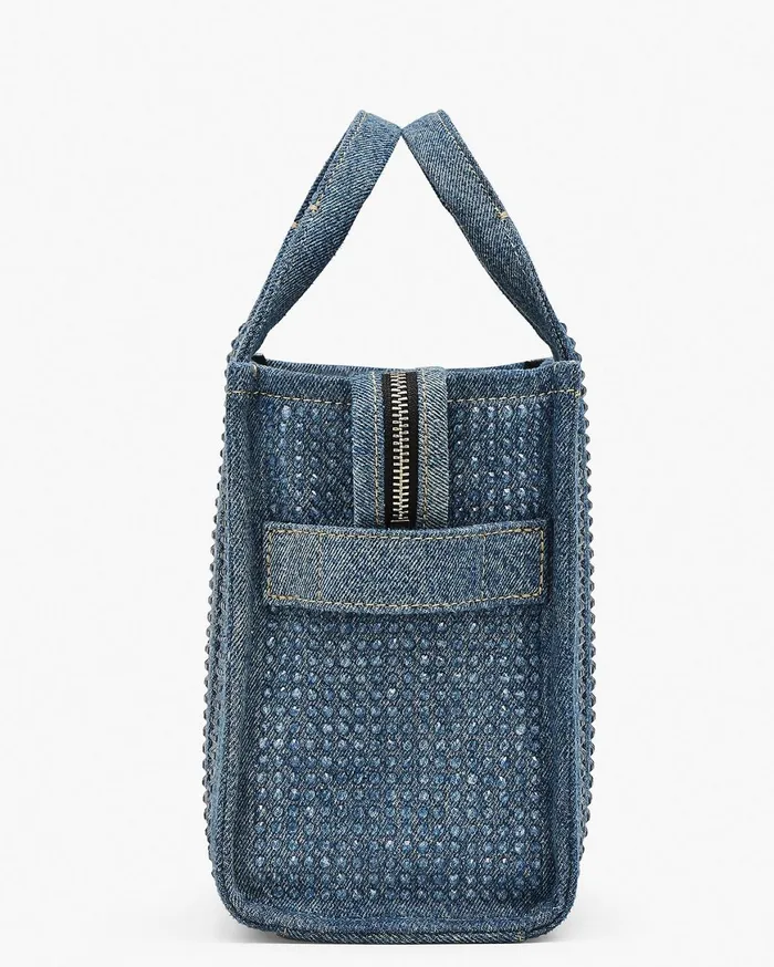 Marc Jacobs The Tote Bag The Crystal Denim Small Tote Bag Light Blue Crystal 8211 Women