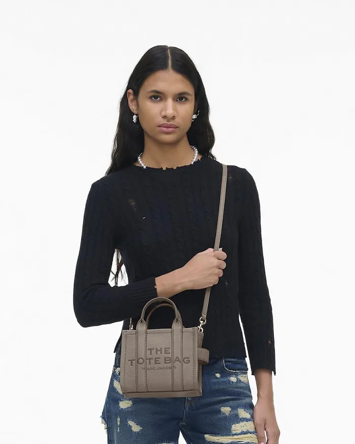 Marc Jacobs The Tote Bag The Leather Crossbody Tote Bag Cement 8211 Women