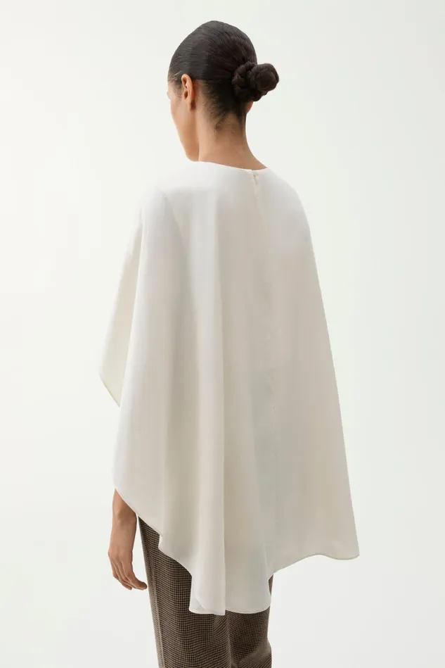 Margaux Drape Blouse Whipped Cream Women Rodebjer Shirts and Blouses