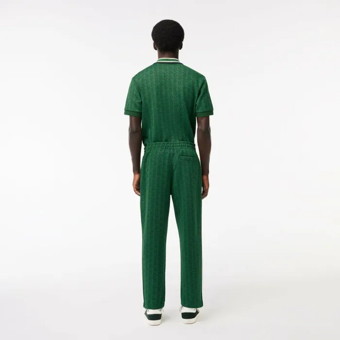Matching Sets Men Lacoste Men039s Jacquard Monogram Paris Sweatpants Green Qij